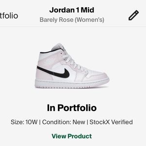 Jordan 1 Mids- light pink size 10